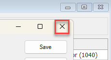 inner exit button button